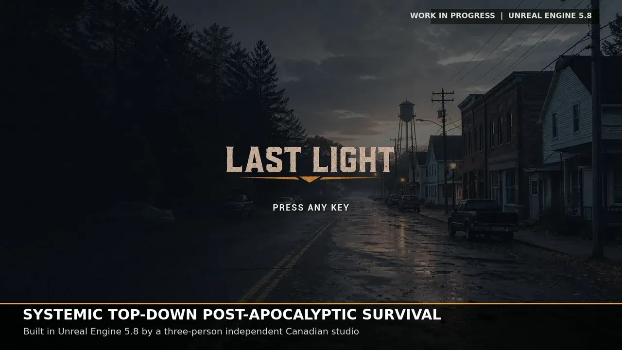 Last Light Unreal Engine 5.8 technical prototype video thumbnail
