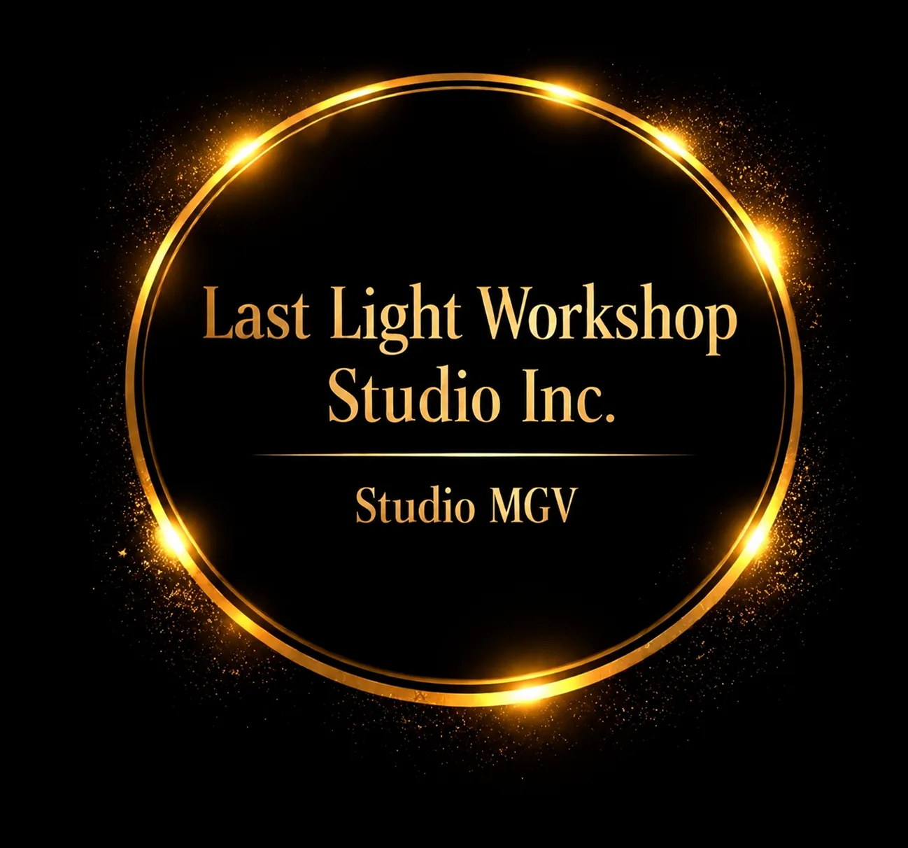 Studio Logo on Black — Last Light Workshop Studio